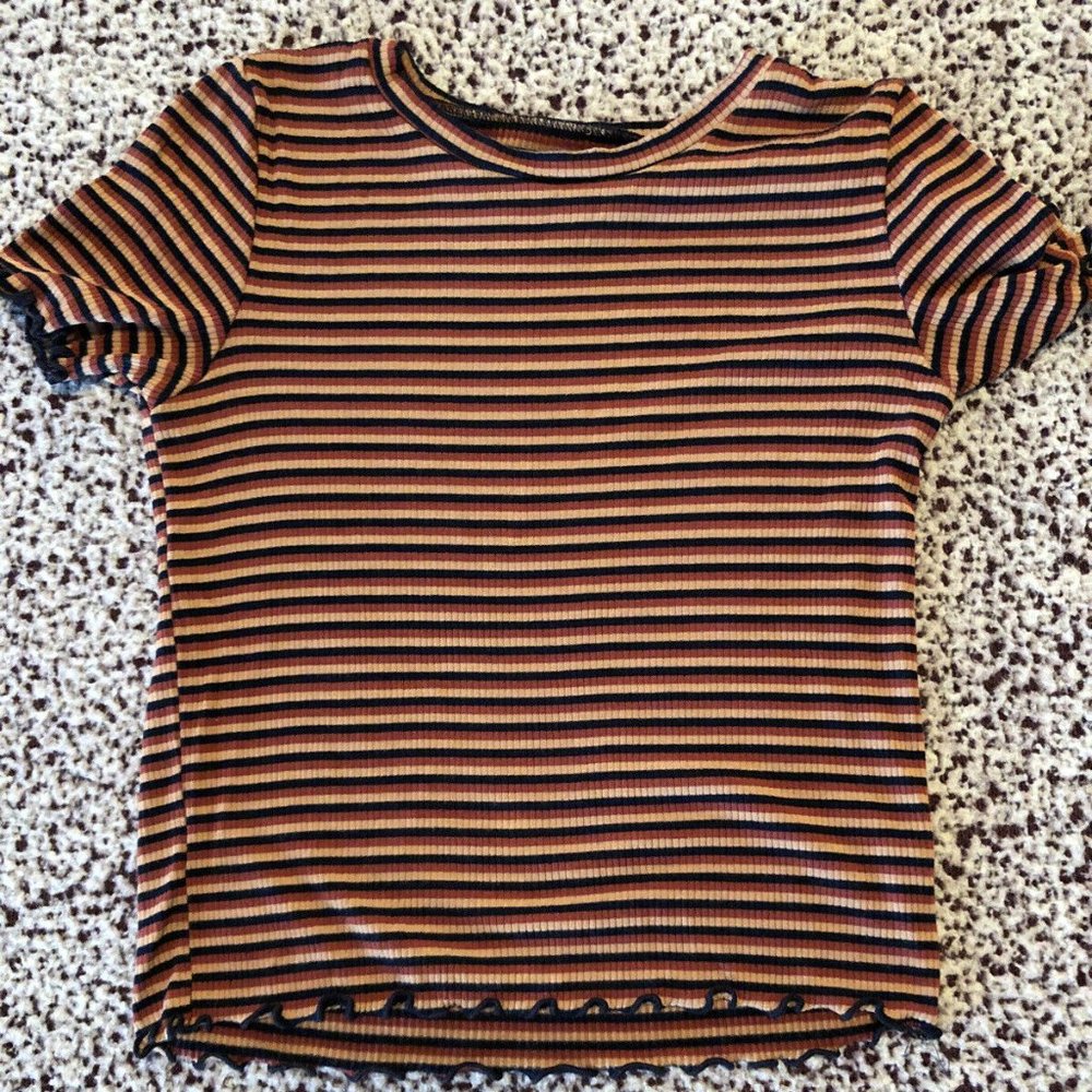 American Eagle Ribbed T Shirt Size Small